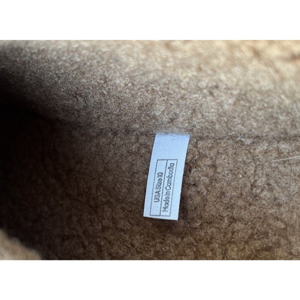 Bombas Sunday Slipper Women's 10 Sherpa Slip On Mule Slippers - Dark Camel - Picture 9 of 12